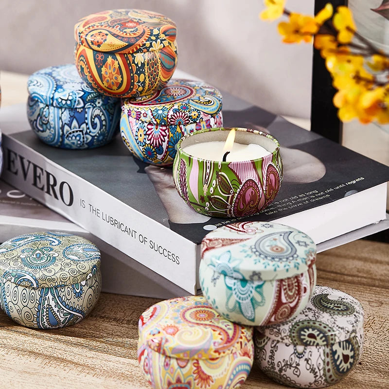 Obisesio 4pc & 12pc Scented Soy Candle Set – Aromatherapy Gift for Home & Friends